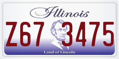 IL license plate Z673475