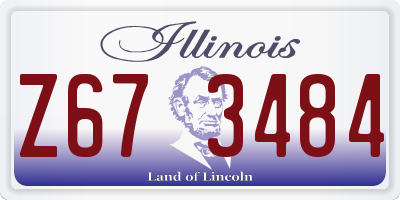 IL license plate Z673484