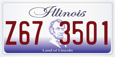 IL license plate Z673501