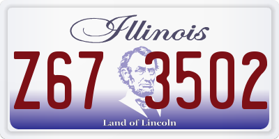 IL license plate Z673502