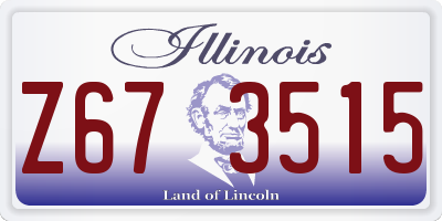 IL license plate Z673515