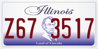 IL license plate Z673517