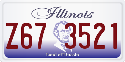 IL license plate Z673521