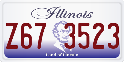 IL license plate Z673523
