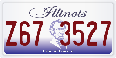 IL license plate Z673527