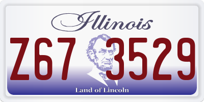 IL license plate Z673529