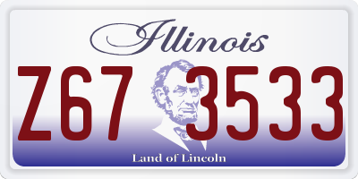 IL license plate Z673533