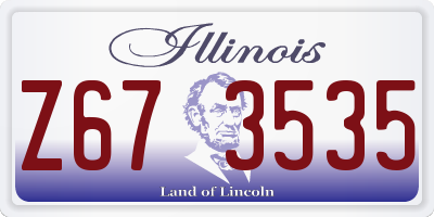 IL license plate Z673535
