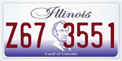 IL license plate Z673551
