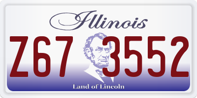 IL license plate Z673552