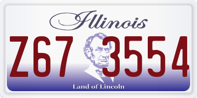 IL license plate Z673554