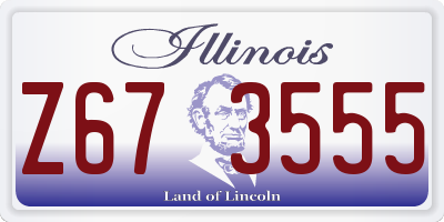 IL license plate Z673555