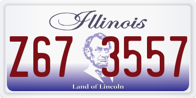 IL license plate Z673557