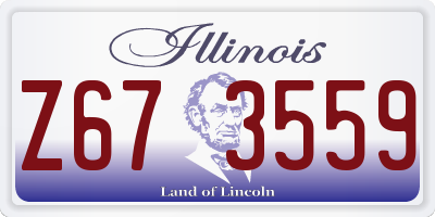 IL license plate Z673559