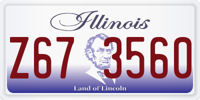 IL license plate Z673560