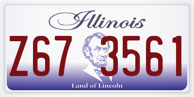IL license plate Z673561
