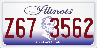 IL license plate Z673562
