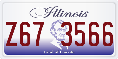 IL license plate Z673566