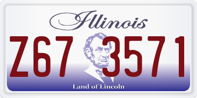 IL license plate Z673571