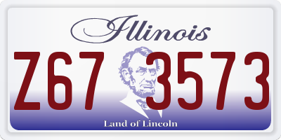 IL license plate Z673573