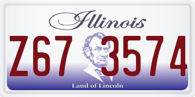 IL license plate Z673574