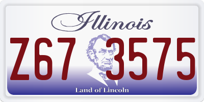 IL license plate Z673575