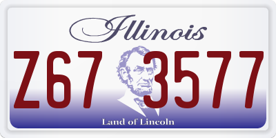 IL license plate Z673577