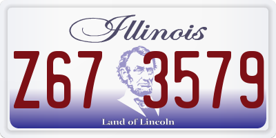 IL license plate Z673579