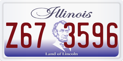 IL license plate Z673596