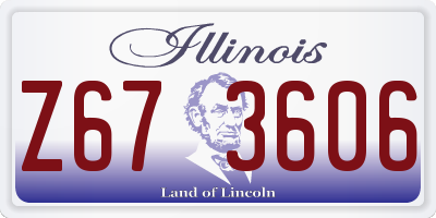 IL license plate Z673606