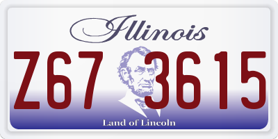 IL license plate Z673615