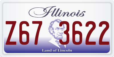 IL license plate Z673622