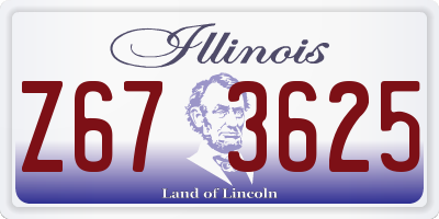 IL license plate Z673625