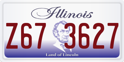 IL license plate Z673627