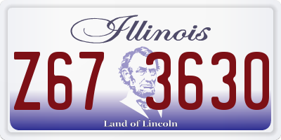 IL license plate Z673630