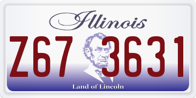 IL license plate Z673631