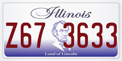 IL license plate Z673633