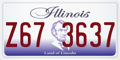 IL license plate Z673637