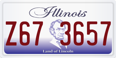 IL license plate Z673657
