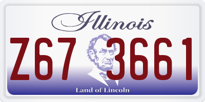 IL license plate Z673661