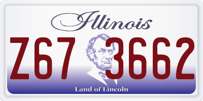 IL license plate Z673662