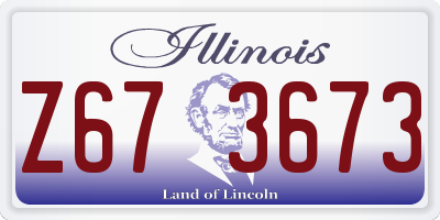 IL license plate Z673673