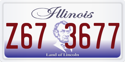IL license plate Z673677