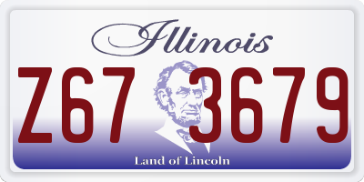 IL license plate Z673679
