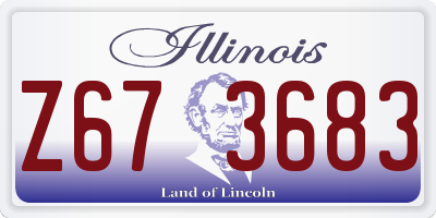 IL license plate Z673683