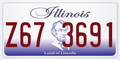 IL license plate Z673691