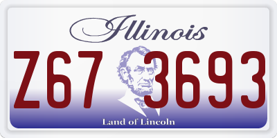 IL license plate Z673693