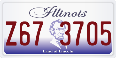 IL license plate Z673705