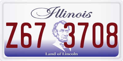 IL license plate Z673708