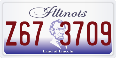 IL license plate Z673709